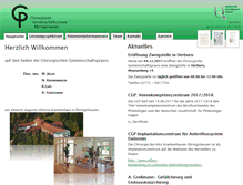 Tablet Screenshot of cgp-ehringshausen.de